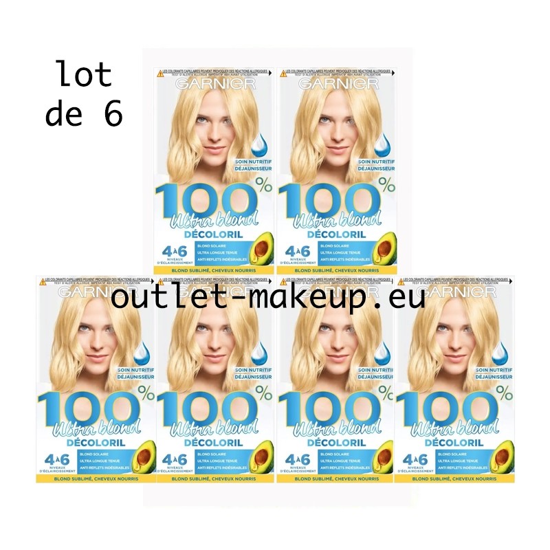 GARNIER Shampooing Décolorant n°3 100% Blond Décoloril (Packs de 6)