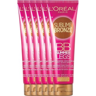 6X Loreal Paris Sublime Bronze Bb Summer Legs  Brun Naturel (Packs de 6)