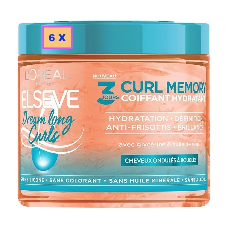 L'Oréal Paris Gel Coiffant Hydratant 3 Jours Curl Memory