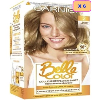 Garnier  Bell Color Coloration permanente Blond - 02 Blond naturel (Paxks de 6)