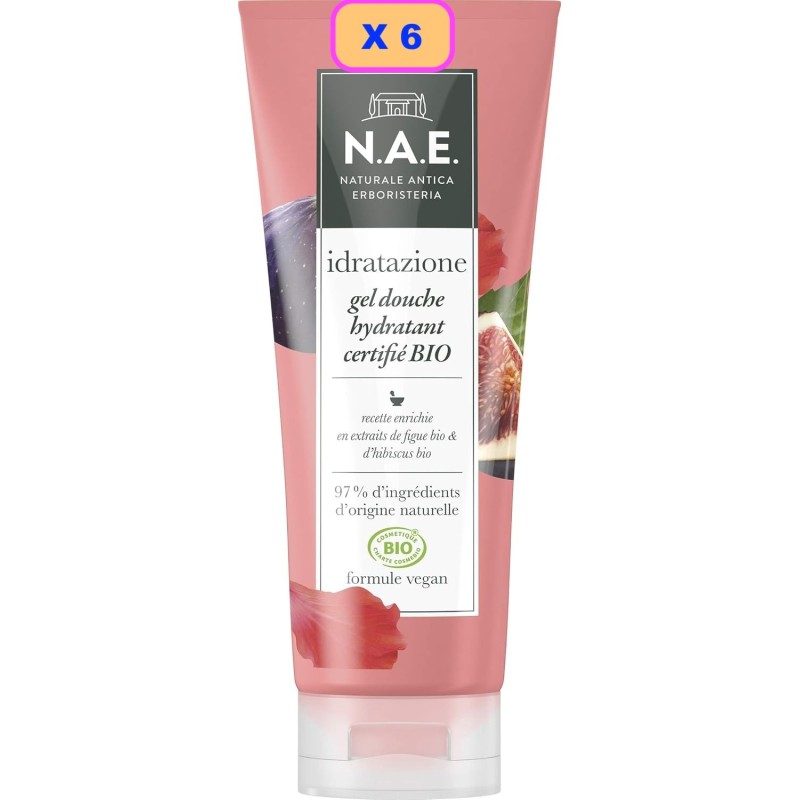 N.A.E. Gel Douche Corps Certifié Bio Extraits de Figue Bio et d'Hibisc