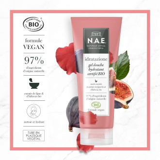 N.A.E. Gel Douche Corps Certifié Bio Extraits de Figue Bio et d'Hibisc