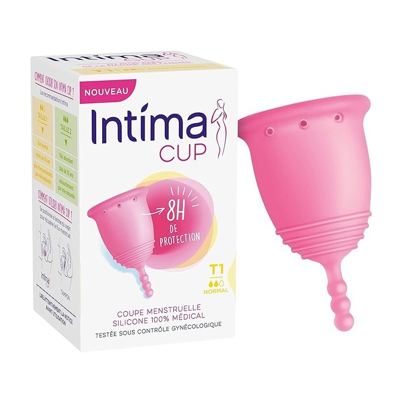 Intima Cup - Coupe Menstruelle Taille 1 - Protection et Confiance  Flux Régulier (Pack de 6)