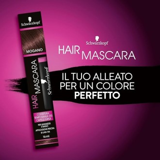 Schwarzkopf Mascara temporaire pour cheveux Acajou (Pack de 6)