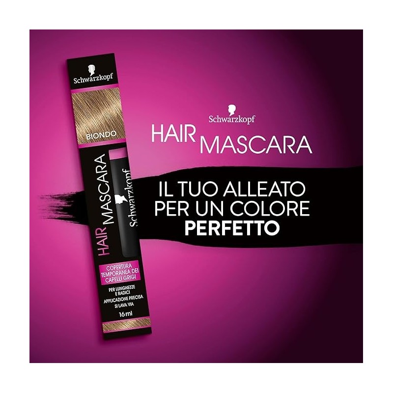 Schwarzkopf Mascara temporaire pour cheveux  blonde (Pack de 6)