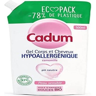 Cadum Hypoallergénique Gel Douche Ecopack Hypoallergénique Camomille 5