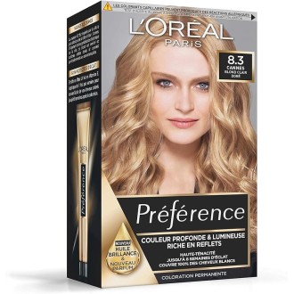 L'Oréal préférence coloration Cannes (8.3)  Blond Clair Doré (Lot de 6